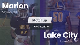 Matchup: Marion  vs. Lake City  2018
