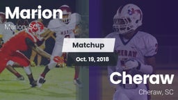 Matchup: Marion  vs. Cheraw  2018