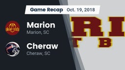 Recap: Marion  vs. Cheraw  2018