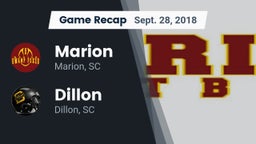 Recap: Marion  vs. Dillon  2018