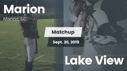 Matchup: Marion  vs. Lake View 2019