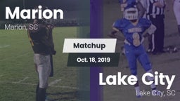 Matchup: Marion  vs. Lake City  2019