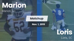 Matchup: Marion  vs. Loris  2019