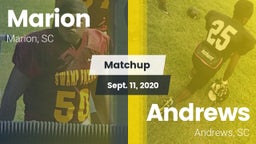 Matchup: Marion  vs. Andrews  2020