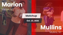 Matchup: Marion  vs. Mullins  2020