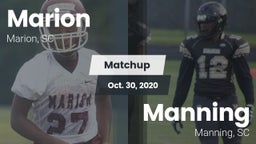 Matchup: Marion  vs. Manning  2020