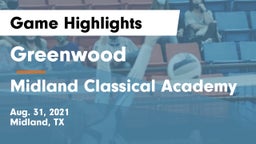 Greenwood   vs Midland Classical Academy Game Highlights - Aug. 31, 2021