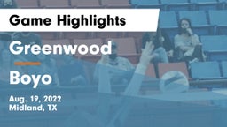 Greenwood   vs Boyo Game Highlights - Aug. 19, 2022