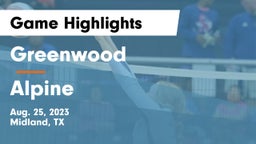 Greenwood   vs Alpine Game Highlights - Aug. 25, 2023
