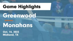 Greenwood   vs Monahans  Game Highlights - Oct. 14, 2023