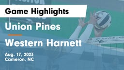 Union Pines  vs Western Harnett Game Highlights - Aug. 17, 2023