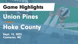 Union Pines  vs Hoke County  Game Highlights - Sept. 12, 2023
