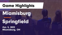 Miamisburg  vs Springfield  Game Highlights - Oct. 5, 2022