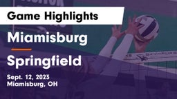 Miamisburg  vs Springfield  Game Highlights - Sept. 12, 2023