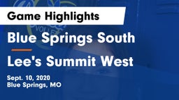 Blue Springs South  vs Lee's Summit West  Game Highlights - Sept. 10, 2020