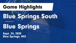 Blue Springs South  vs Blue Springs  Game Highlights - Sept. 24, 2020