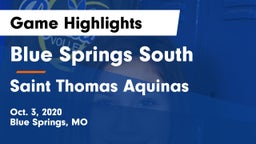 Blue Springs South  vs Saint Thomas Aquinas  Game Highlights - Oct. 3, 2020
