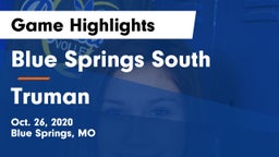 Blue Springs South  vs Truman  Game Highlights - Oct. 26, 2020