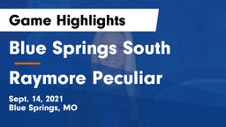 Blue Springs South  vs Raymore Peculiar  Game Highlights - Sept. 14, 2021