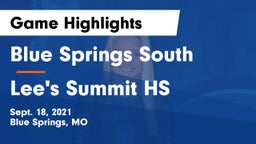 Blue Springs South  vs Lee's Summit HS Game Highlights - Sept. 18, 2021