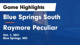 Blue Springs South  vs Raymore Peculiar  Game Highlights - Oct. 7, 2021