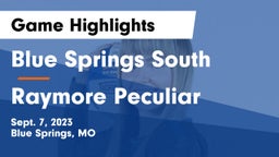 Blue Springs South  vs Raymore Peculiar  Game Highlights - Sept. 7, 2023
