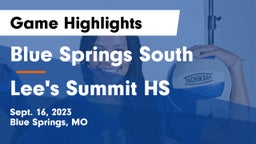 Blue Springs South  vs Lee's Summit HS Game Highlights - Sept. 16, 2023