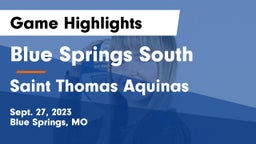 Blue Springs South  vs Saint Thomas Aquinas  Game Highlights - Sept. 27, 2023