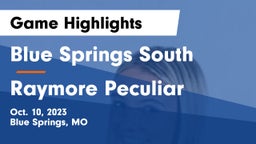 Blue Springs South  vs Raymore Peculiar  Game Highlights - Oct. 10, 2023
