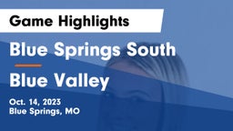 Blue Springs South  vs Blue Valley  Game Highlights - Oct. 14, 2023