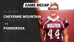Recap: Cheyenne Mountain  vs. PONDEROSA  2016