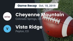 Recap: Cheyenne Mountain  vs. Vista Ridge  2019