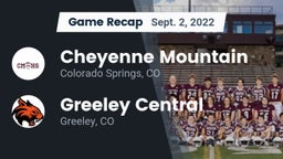Recap: Cheyenne Mountain  vs. Greeley Central  2022