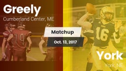 Matchup: Greely  vs. York  2017