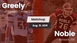 Matchup: Greely  vs. Noble  2018