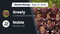 Recap: Greely  vs. Noble  2018