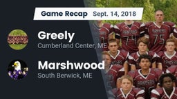 Recap: Greely  vs. Marshwood  2018