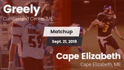 Matchup: Greely  vs. Cape Elizabeth  2018