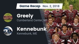 Recap: Greely  vs. Kennebunk  2018