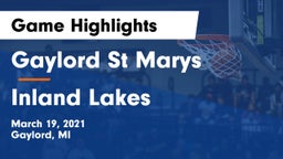 Gaylord St Marys vs Inland Lakes  Game Highlights - March 19, 2021