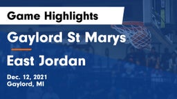 Gaylord St Marys vs East Jordan  Game Highlights - Dec. 12, 2021