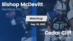 Matchup: Bishop McDevitt vs. Cedar Cliff  2016