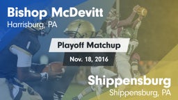 Matchup: Bishop McDevitt vs. Shippensburg  2016