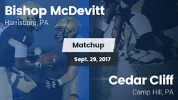 Matchup: Bishop McDevitt vs. Cedar Cliff  2017
