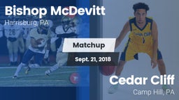 Matchup: Bishop McDevitt vs. Cedar Cliff  2018