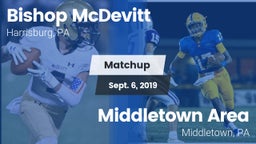 Matchup: Bishop McDevitt vs. Middletown Area  2019