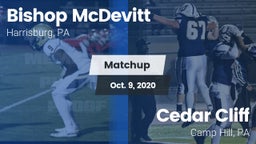 Matchup: Bishop McDevitt vs. Cedar Cliff  2020