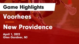 Voorhees  vs New Providence  Game Highlights - April 1, 2022