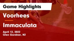 Voorhees  vs Immaculata  Game Highlights - April 12, 2022