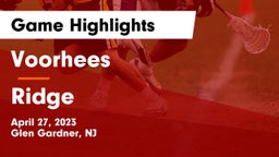 Voorhees  vs Ridge  Game Highlights - April 27, 2023